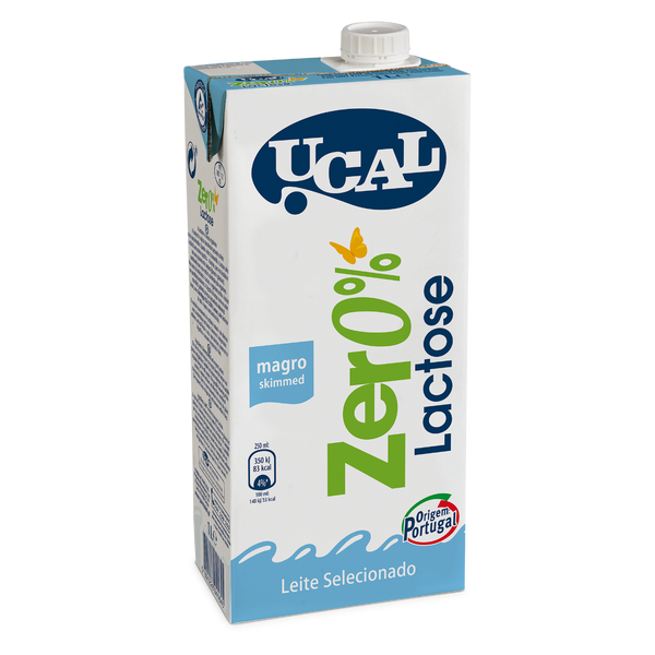 Ucal Leche Uht Desnatada 0% Lactosa 1 Litro (Caja 6)