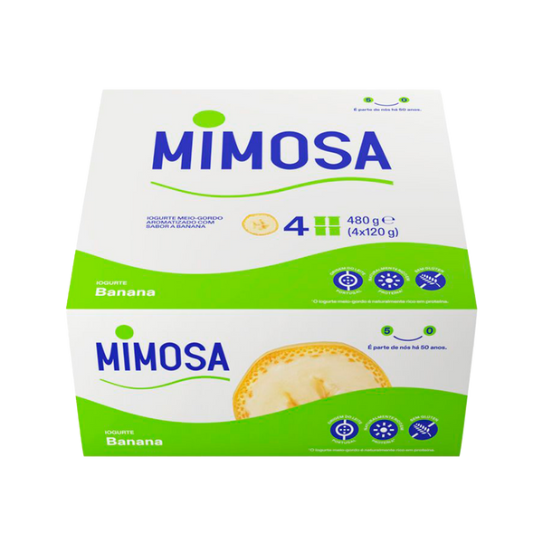 Iogurte Mimosa Aroma Banana 4X120Gr