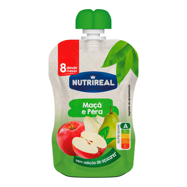 Nutrireal Bolsa De Fruta Maçã E Pera 90G