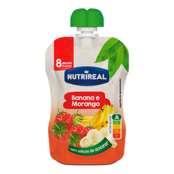 Nutrireal Bolsa De Fruta Morango E Banana 90G