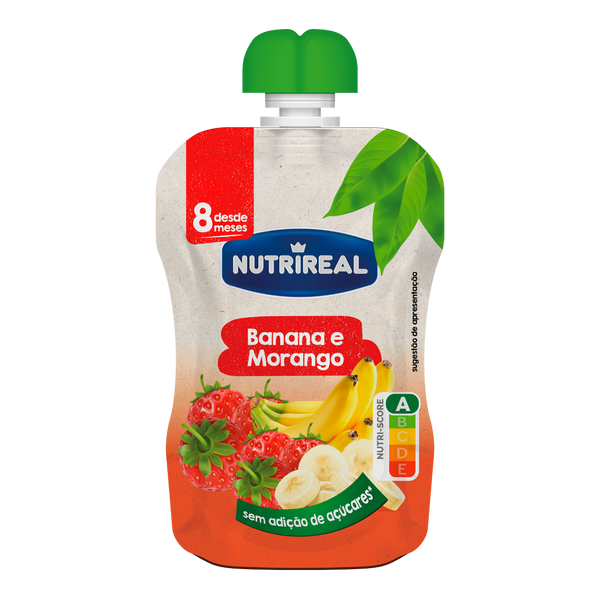 Nutrireal Bolsa De Fruta Morango E Banana 90G