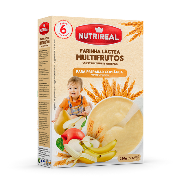 Nutrireal Farinha Láctea Multifrutos 250 Gr (Cx6)