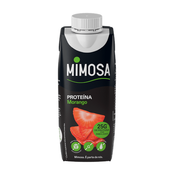 Leite Mimosa Proteina Sem Lactose Morango 200Ml (Cx24)