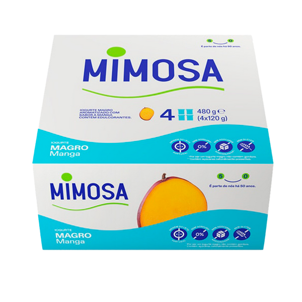 Iogurte Solido Mimosa Magros Aroma Manga 4X120Grs (Cx6Pack)
