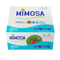 Iogurte Solido Mimosa Magros Aroma Mor/Kiwi 4X120Grs (Cx6Pac