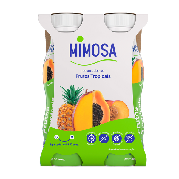 Iogurte Liq. Mimosa Aroma F. Tropicais 4X151Ml (Cx6Pack)