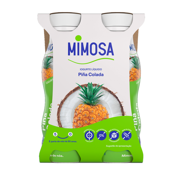 Iogurte Liq. Mimosa Aroma Piña Colada 4X151Ml (Cx6Pack)