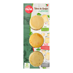 Tabua Queijo Regional Paiva Vaca Com Especiarias 3 X 80Grs
