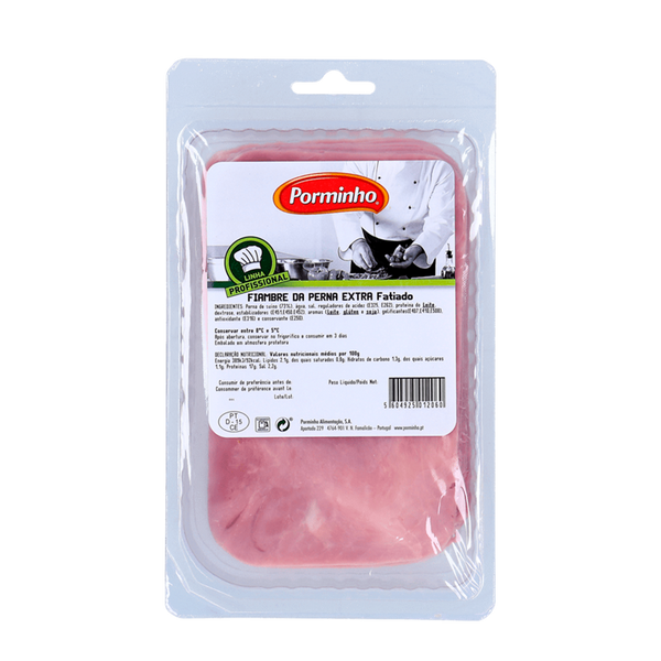 Fiambre Da Perna Extra Fatiado Porminho 500Grs (Cx12)