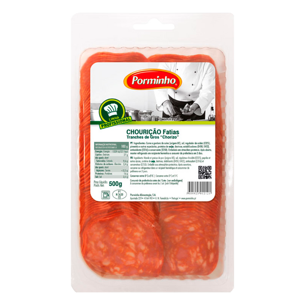 Chourição Fatiado Porminho 500Grs (Cx12)