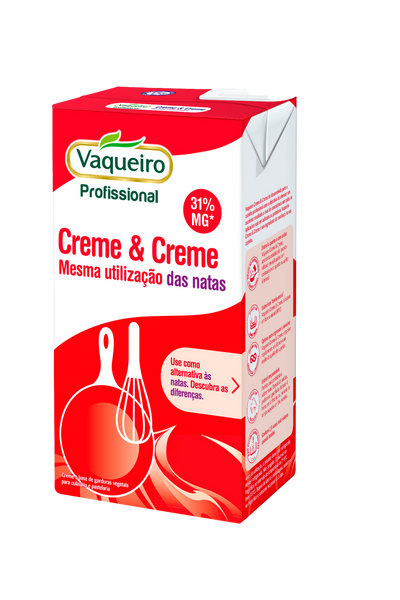 Nata Vaqueiro Creme & Creme 1Lt (Cx8)