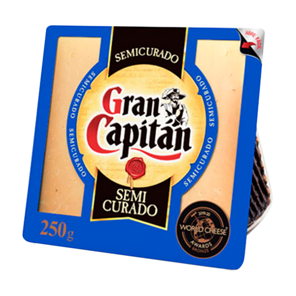 Queijo Gran Capitan Semi Curado Cunhas 250Grs