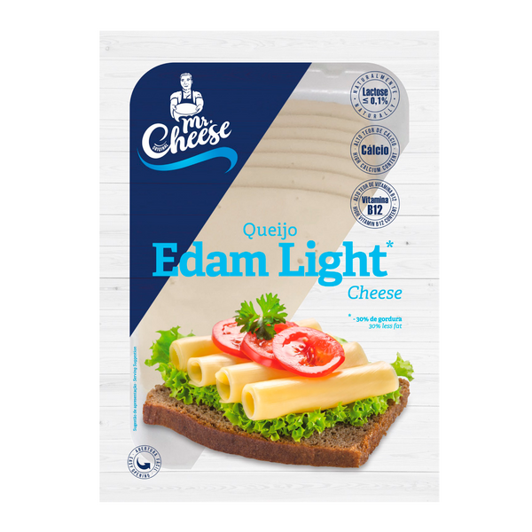 Queijo Fatiado Edam Light Mr Cheese 150Grs (Cx12Und)