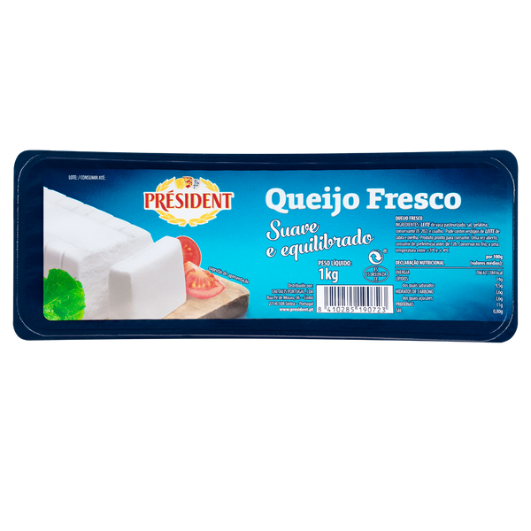 Queijo Fresco Barra President 1Kg