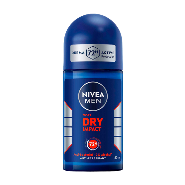 Nivea Deo Roll On Dry Impact For Men 50Ml (Cx6)