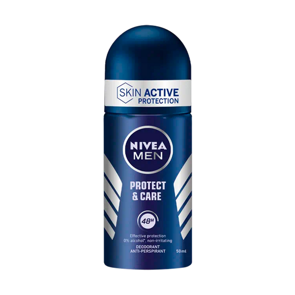 Nivea Deo Roll On Protege Y Cuida Para Hombre 50Ml (Pack 6)