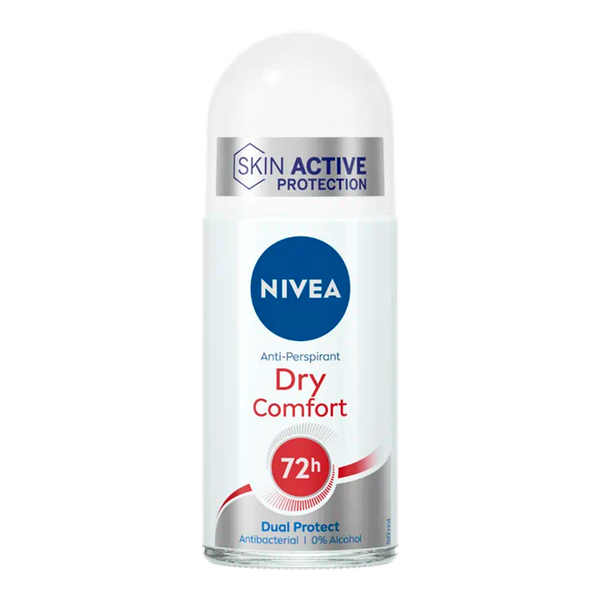 Nivea Deo Roll On Dry Comfort For Women 50Ml (Pack6)