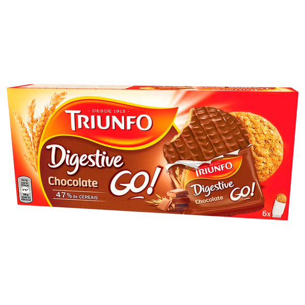 Bolacha Triunfo Digestive Go Chocolate 195Grs (Cx 14 Pct)