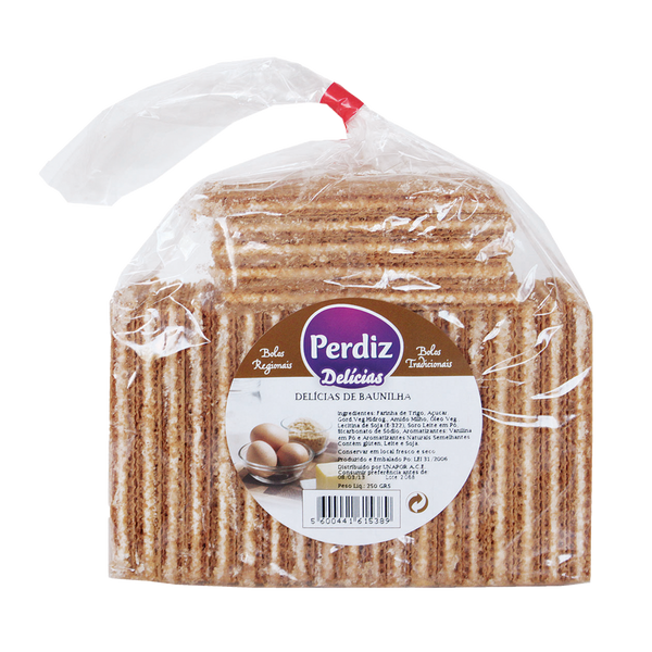 Perdiz Delicias Baunilha 250Gr (Cx16Pct)