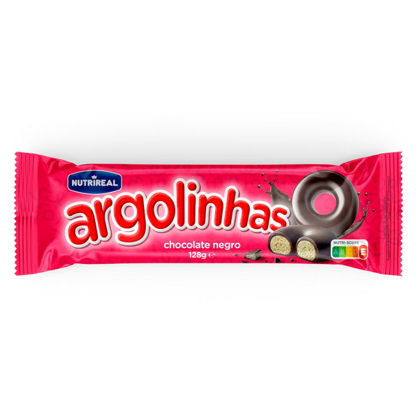 Nutrireal Argolinhas Chocolate Negro 128Gr (Cx18)