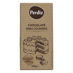 Perdiz Chocolate Culinária Tablete 200Grs (Cx20)