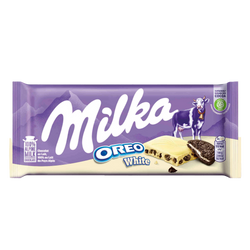 Milka Choc. Branco Oreo 100Gr (Cx22)