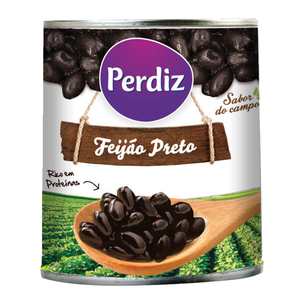 Perdiz Feijão Preto Lata 820Gr (Cx12)