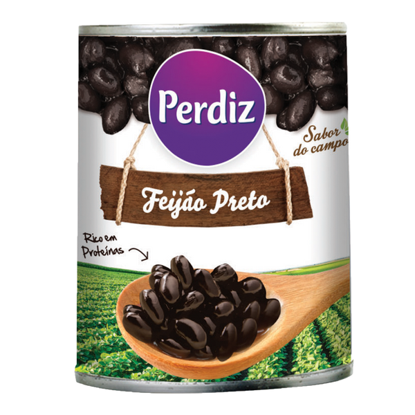 Perdiz Feijão Preto Lata 425Gr (Cx12)