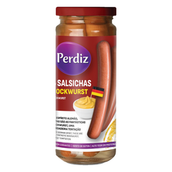 Perdiz Salsichas Blockwurst Frasco 5Und (Cx6)