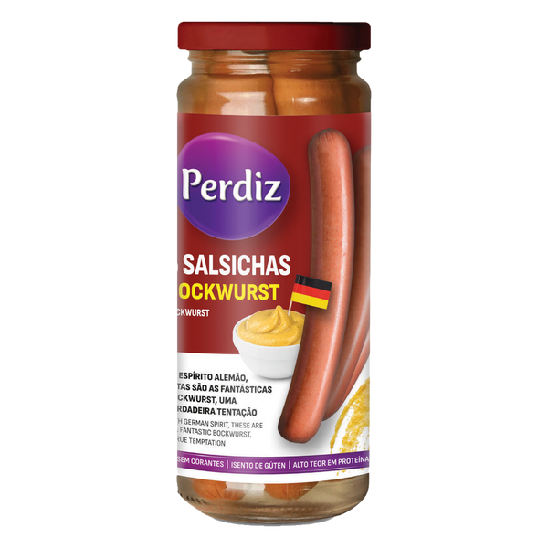 Perdiz Salsichas Blockwurst Frasco 5Und (Cx6)