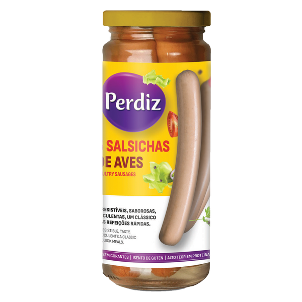 Perdiz Salsichas Aves Frasco 5Und (Cx6)