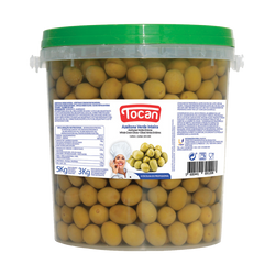 Tocan Azeitona Verde Inteira 201/230 Balde 3Kg