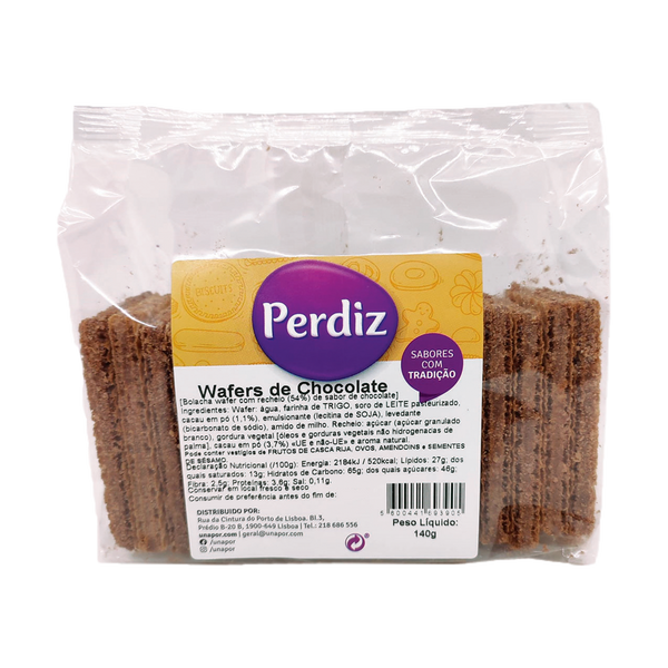 Perdiz Bolacha Waffer Tradicional Chocolate Pct 140Grs (Cx16