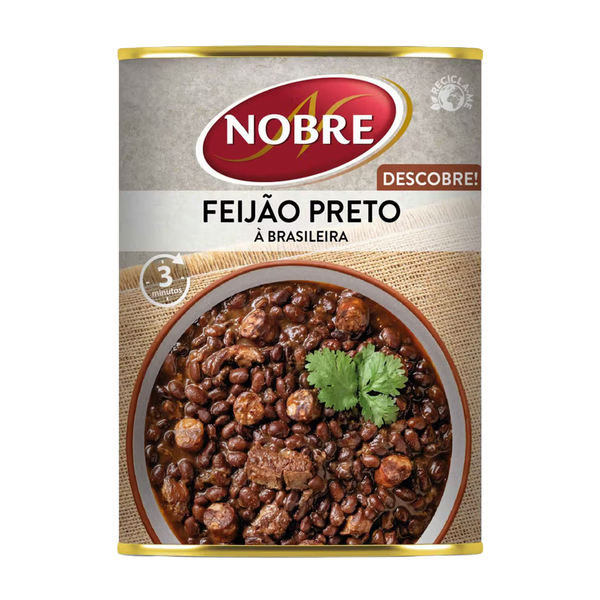 Nobre Feijão Preto À Brasileira Lata 420Gsr (Cx6)