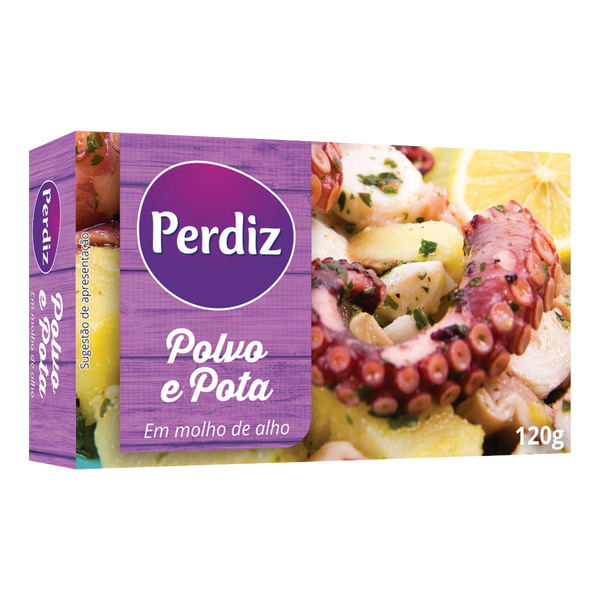 Perdiz Polvo E Pota Em Molho De Alho 120Grs (Pack10Und)