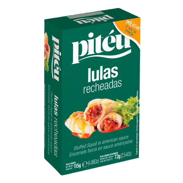 Pitéu Lulas Recheadas 115Grs (Pack10)