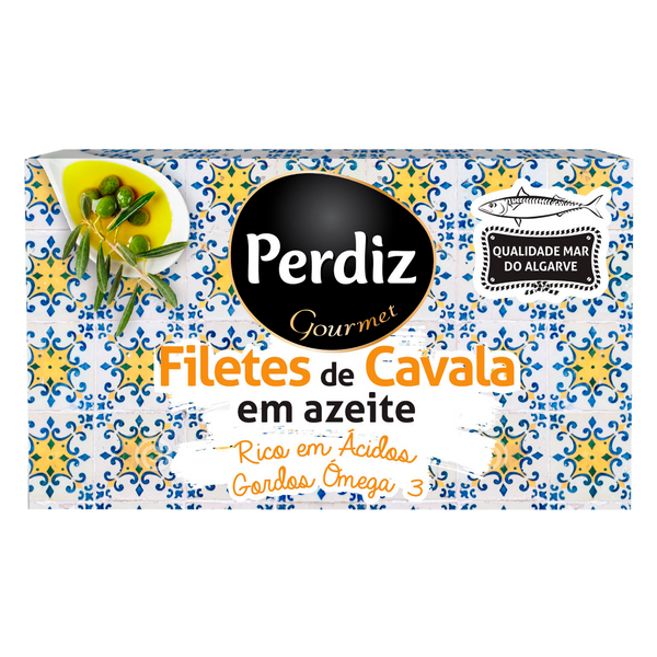 Perdiz Filete Cavala Premium Em Azeite 120 Grs (Pack 10)