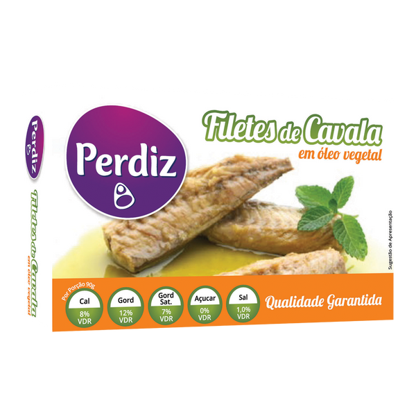 Perdiz Filete Cavala Em Oleo Pack 10X120Gr