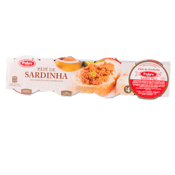 Pasta Sardinha Fides 22Gr Pack4 (Cx 24 Pack)