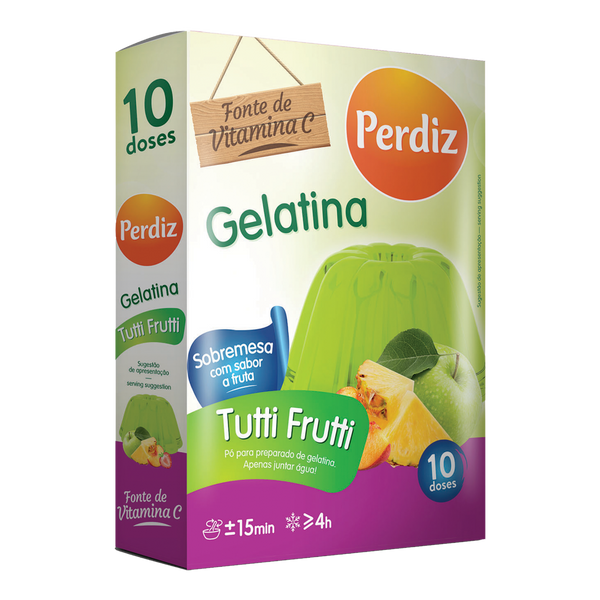 Perdiz Gelatina Tutti Fruti 2 Pct X 85 Grs (Cx 13)