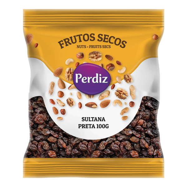 Perdiz F.Secos Sultana Preta 100Grs (Cx10)