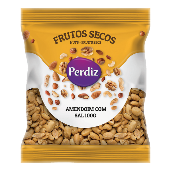 Perdiz F.Secos Amendoim C/Sal  100Grs (Cx10)