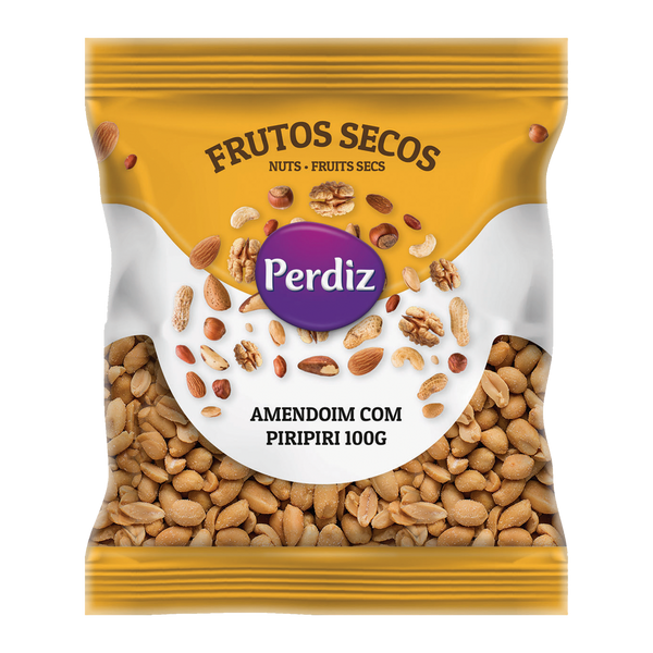 Perdiz  F.Secos Amendoim C/Piripiri  100Grs (Cx10)