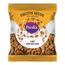 Perdiz F.Secos Cajú C/Sal  100Grs (Cx10)