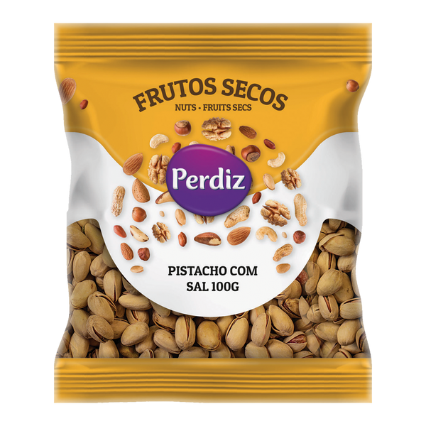 Perdiz F.Secos Pistacho C/Sal 100Grs (Cx10)