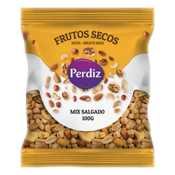 Perdiz F.Secos Mix Salgado 100Grs (Cx10)