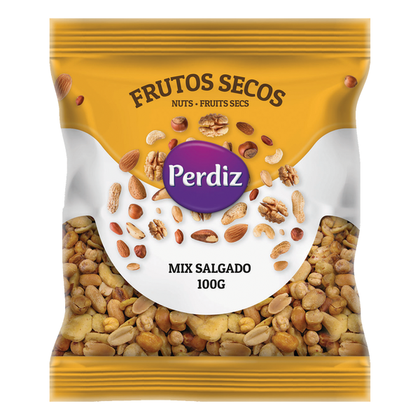 Perdiz F.Secos Mix Salgado 100Grs (Cx10)