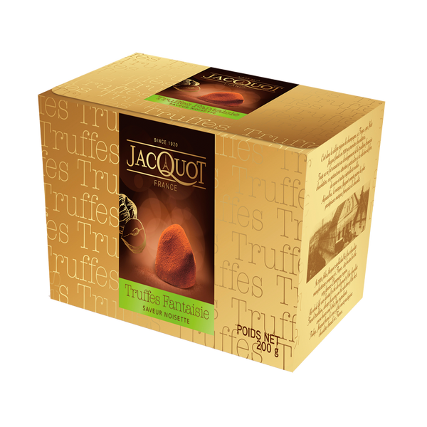 Jacquot Trufas Avellana 200 gr (Caja de 16)