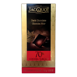 Jacquot Tableta Chocolate Negro 70% 100Grs (Cx17)