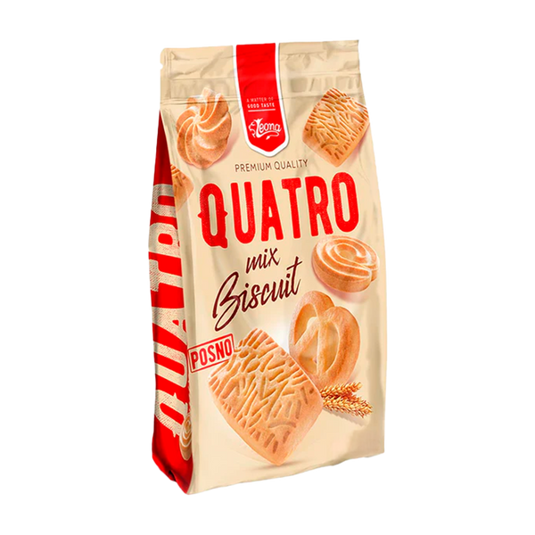 Bolachas Leona Mix 4 Biscoitos 300Grs (Cx10)